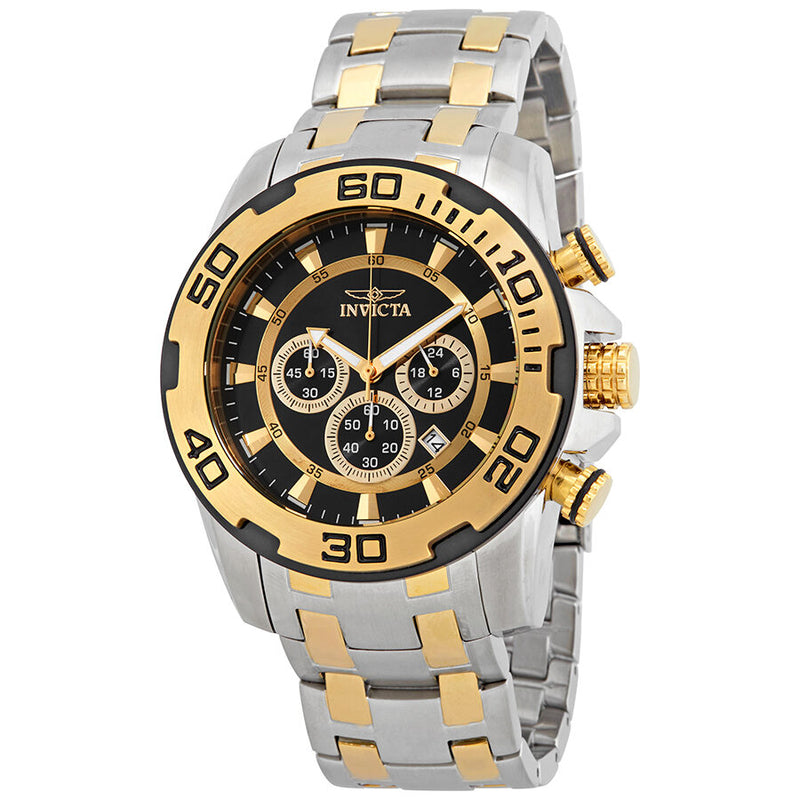Invicta Pro Diver Chronograph Black Dial Men's Watch #22322 - Watches of America