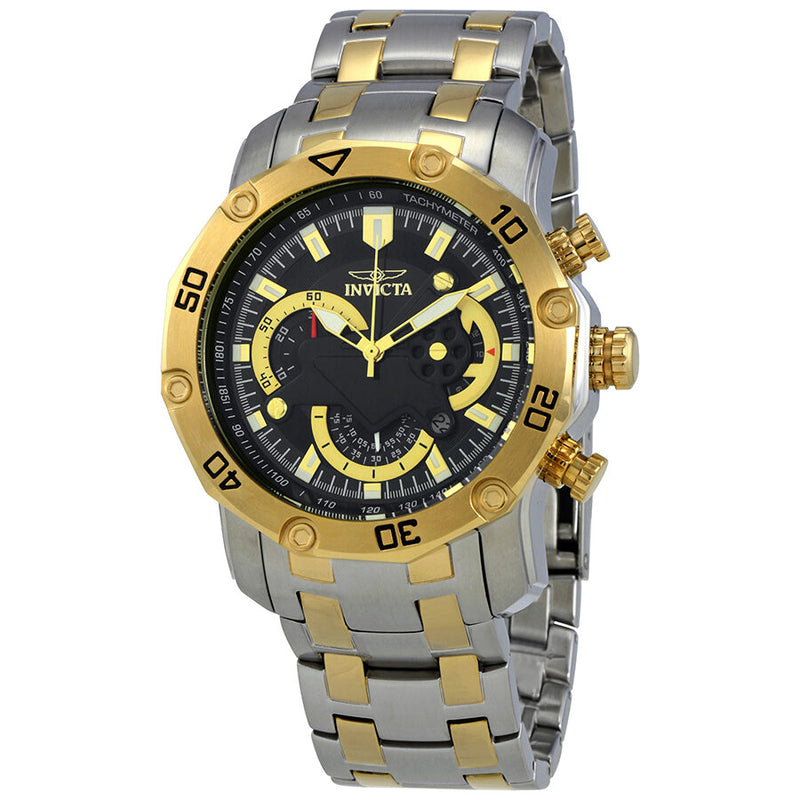 Invicta Pro Diver Chronograph Black Dial Men's Watch #22768 - Watches of America