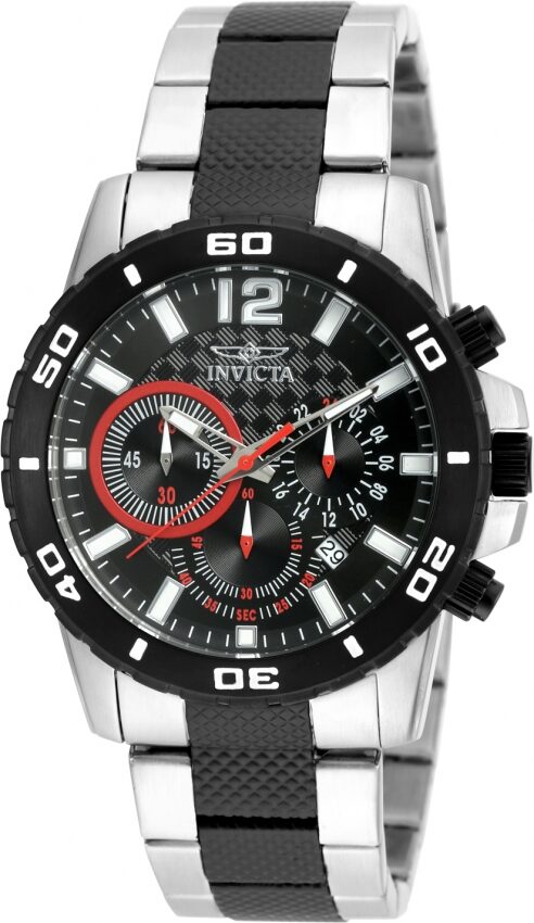 Invicta Pro Diver Chronograph Black Dial Men's Watch #19653 - Watches of America