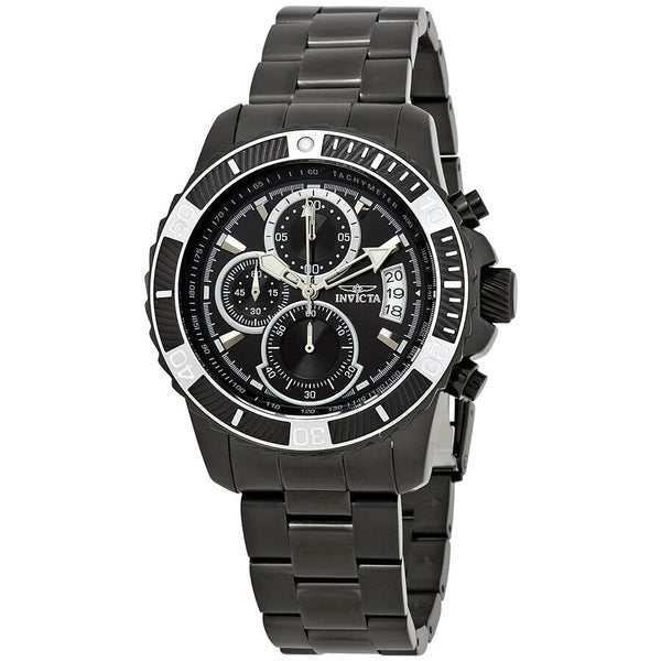 Invicta Pro Diver Chronograph Black Dial Men's Watch #22417 - Watches of America