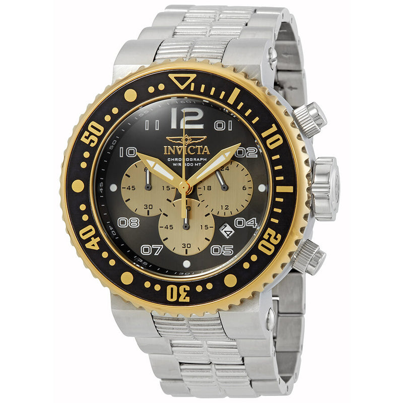 Invicta Pro Diver Chronograph Black Dial Men's Watch #25075 - Watches of America