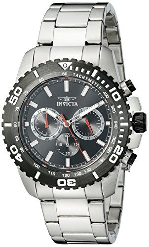 Invicta Pro Diver Chronograph Black Dial Stainless Steel Men's Watch #19842 - Watches of America