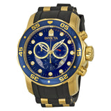 Invicta Pro Diver Chronograph Blue Dial Black Rubber Men's Watch #6983 - Watches of America