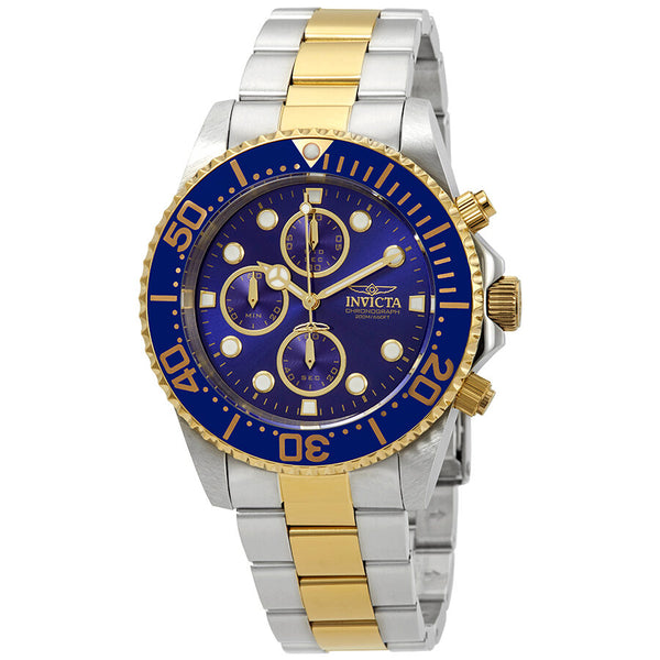 Invicta Pro Diver Chronograph Blue Dial Men's Watch #1773 - Watches of America