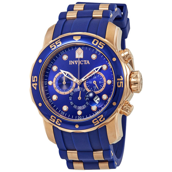 Invicta Pro Diver Chronograph Blue Dial Men's Watch #18197 - Watches of America