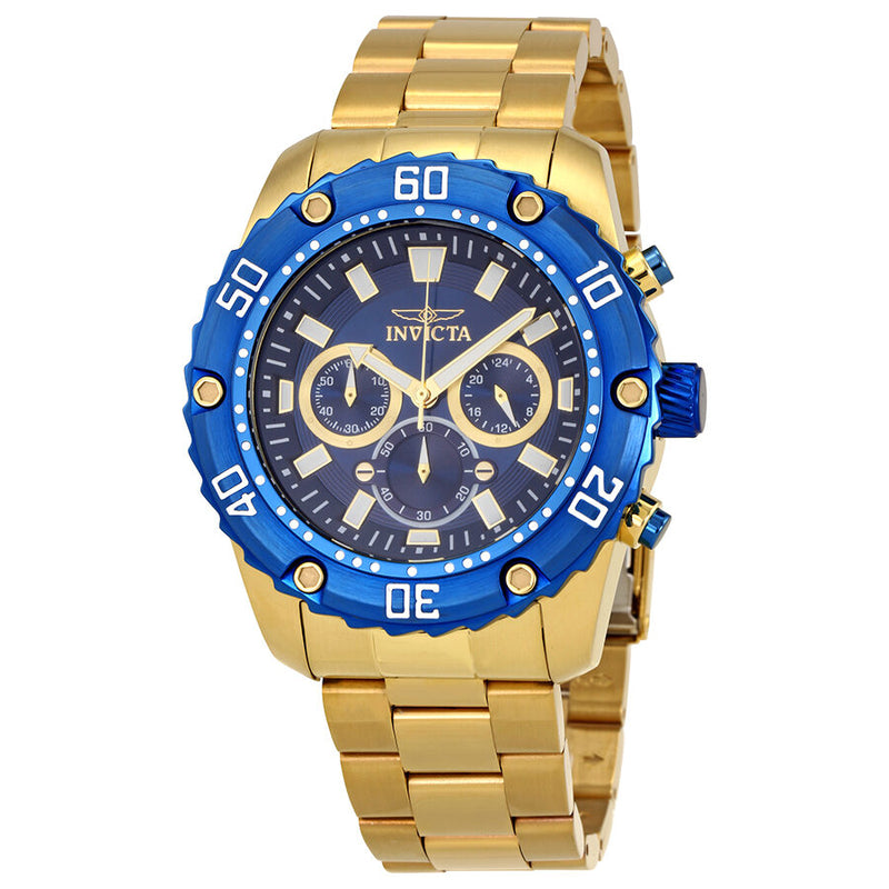 Invicta Pro Diver Chronograph Blue Dial Men's Watch #22518 - Watches of America
