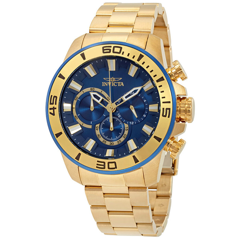 Invicta Pro Diver Chronograph Blue Dial Men's Watch #22587 - Watches of America