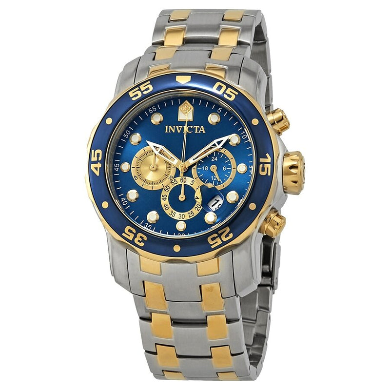 Invicta Pro Diver Chronograph Blue Dial Men's Watch #28718 - Watches of America