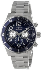 Invicta Pro Diver Chronograph Blue Dial Stainless Steel Men's Watch #12911 - Watches of America