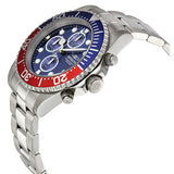Invicta Pro Diver Chronograph Blue Dial Pepsi Bezel Men's Watch #1771 - Watches of America #2