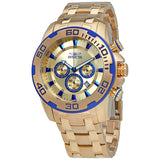 Invicta Pro Diver Chronograph Gold Dial Men's Watch #22320 - Watches of America