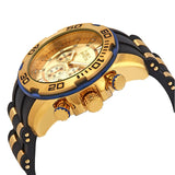 Invicta Pro Diver Chronograph Gold Dial Men's Watch #22345 - Watches of America #2