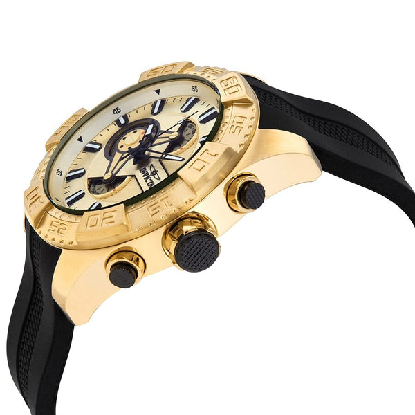 Invicta Pro Diver Chronograph Gold Dial Men's Watch #25998 - Watches of America #2