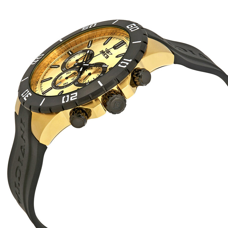 Invicta Pro Diver Chronograph Gold Dial Men's Watch #19197 - Watches of America #2