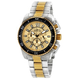 Invicta Pro Diver Chronograph Gold Dial Men's Watch #21955 - Watches of America
