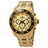 Invicta Pro Diver Chronograph Gold Dial Men's Watch #26079 - Watches of America