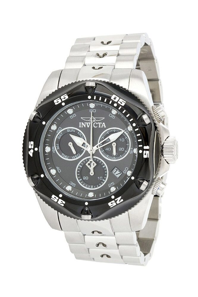 Invicta Pro Diver Chronograph Quartz Black Dial Men's Watch #31606 - Watches of America