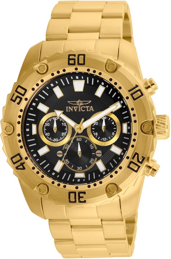 Invicta Pro Diver Chronograph Quartz Black Dial Men's Watch #24834 - Watches of America