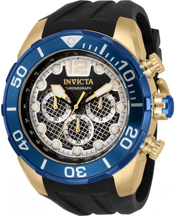 Invicta Pro Diver Chronograph Quartz Black Dial Men's Watch #33823 - Watches of America