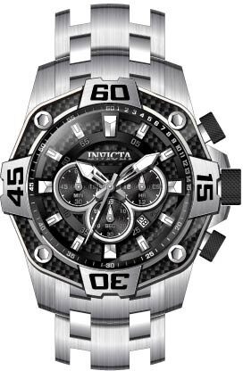 Invicta Pro Diver Chronograph Quartz Black Dial Men's Watch #33844 - Watches of America