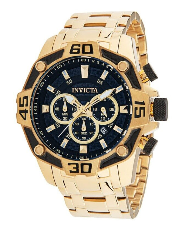 Invicta Pro Diver Chronograph Quartz Black Dial Men's Watch #33847 - Watches of America