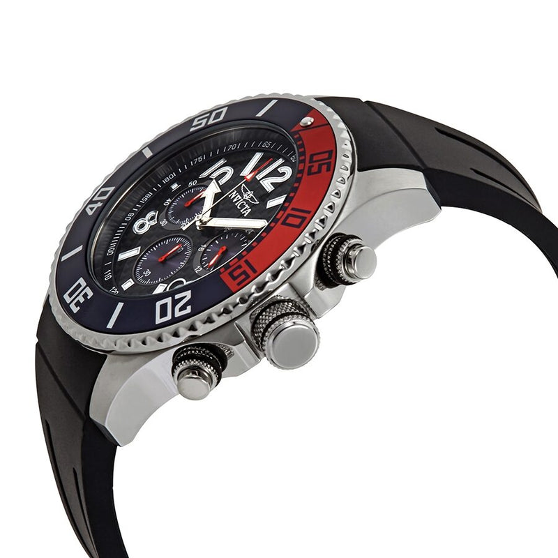Invicta Pro Diver Chronograph Quartz Black Dial Pepsi Bezel Men's Watch #29711 - Watches of America #2
