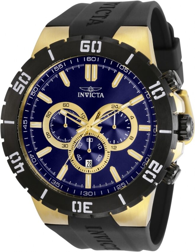 Invicta Pro Diver Chronograph Quartz Blue Dial Men's Watch #30728 - Watches of America