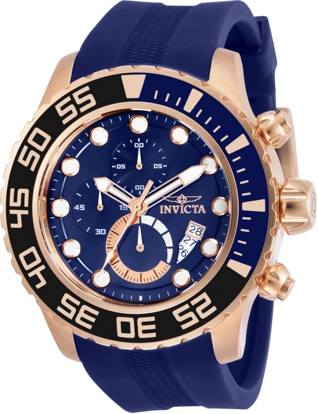 Invicta Pro Diver Chronograph Quartz Blue Dial Men's Watch #30731 - Watches of America