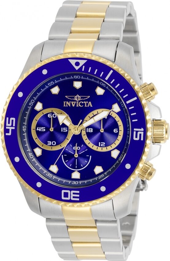 Invicta Pro Diver Chronograph Quartz Blue Dial Men's Watch #30749 - Watches of America