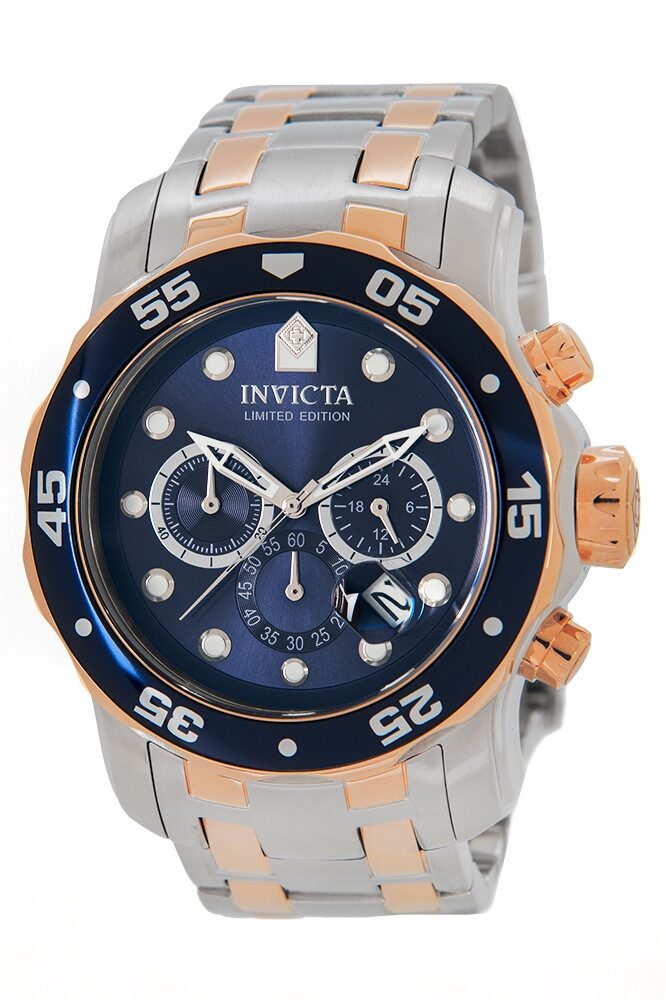 Invicta Pro Diver Chronograph Quartz Blue Dial Men's Watch #30756 - Watches of America
