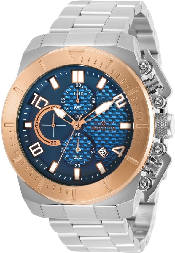 Invicta Pro Diver Chronograph Quartz Blue Dial Men's Watch #30758 - Watches of America