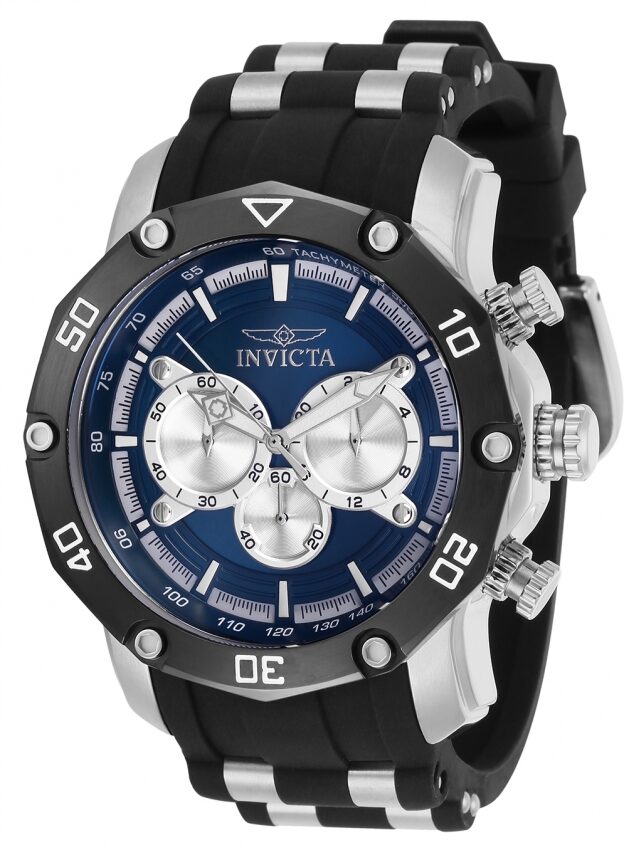 Invicta Pro Diver Chronograph Quartz Blue Dial Men's Watch #30078 - Watches of America