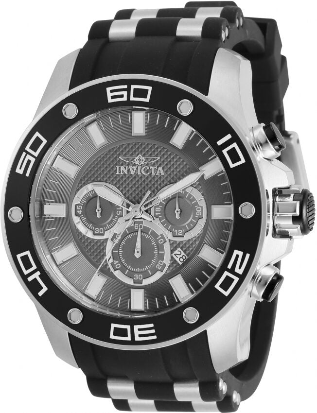 Invicta Pro Diver Chronograph Quartz Charcoal Dial Men's Watch #30778 - Watches of America