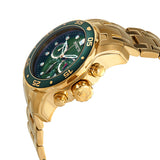 Invicta Pro Diver Chronograph Quartz Green Dial Men's Watch #21925 - Watches of America #2