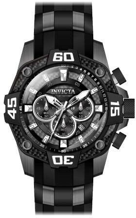 Invicta Pro Diver Chronograph Quartz Grey Dial Men's Watch #33841 - Watches of America