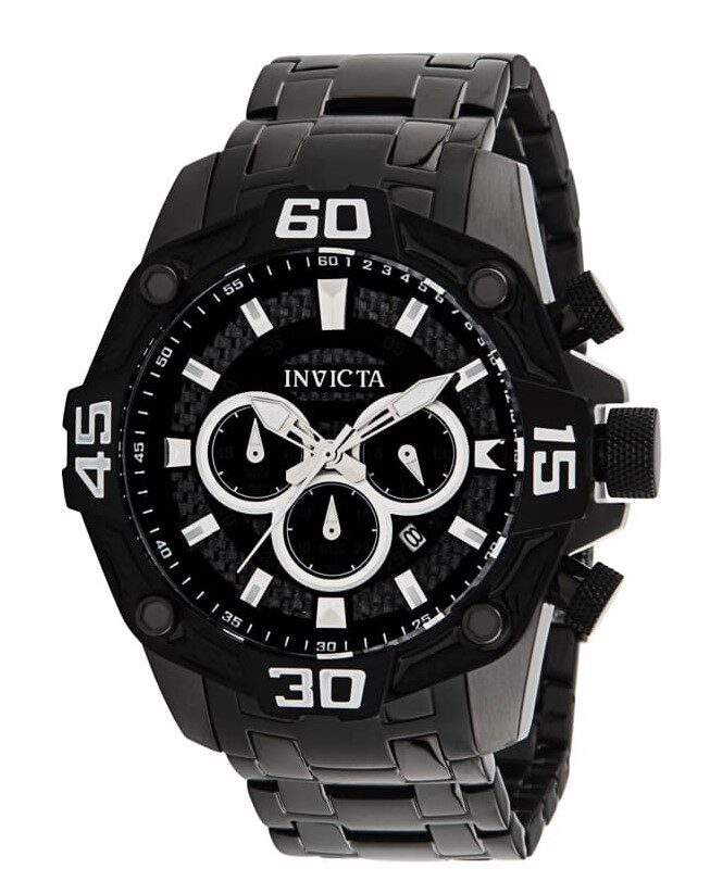 Invicta Pro Diver Chronograph Quartz Grey Dial Men's Watch #33850 - Watches of America