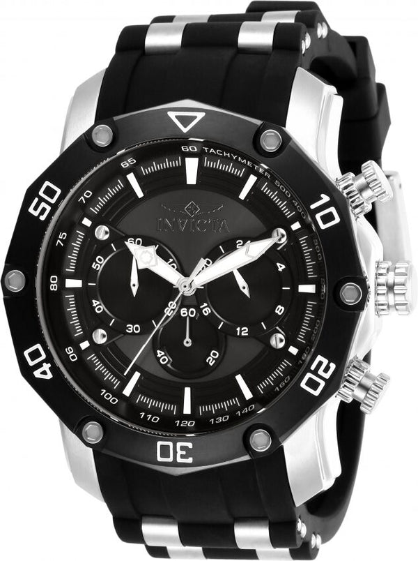 Invicta Pro Diver Chronograph Quartz Black Dial Men's Watch #28753 - Watches of America