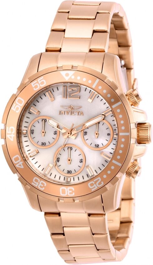 Invicta Pro Diver Chronograph Quartz White Dial Ladies Watch #29457 - Watches of America