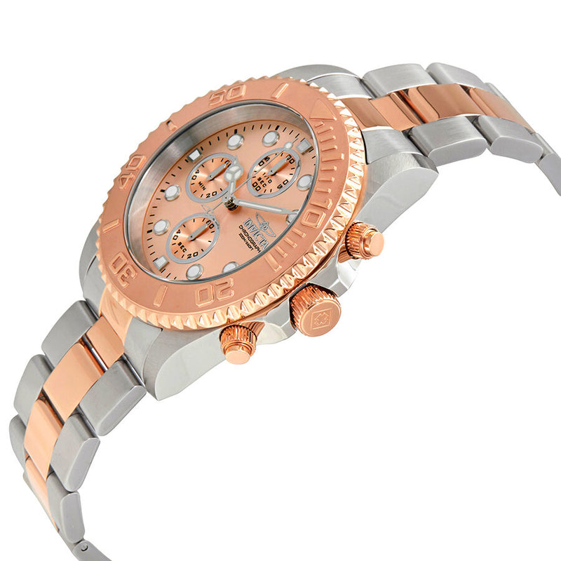 Invicta Pro Diver Chronograph Rose Dial Two-tone Men's Watch #1775 - Watches of America #2