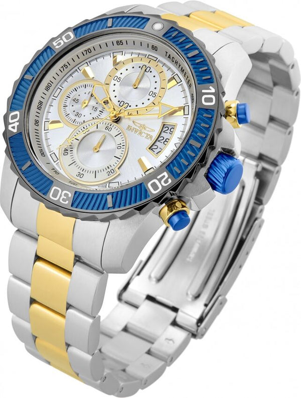 Invicta Pro Diver Chronograph Silver Dial Men's Watch #23994 - Watches of America #2