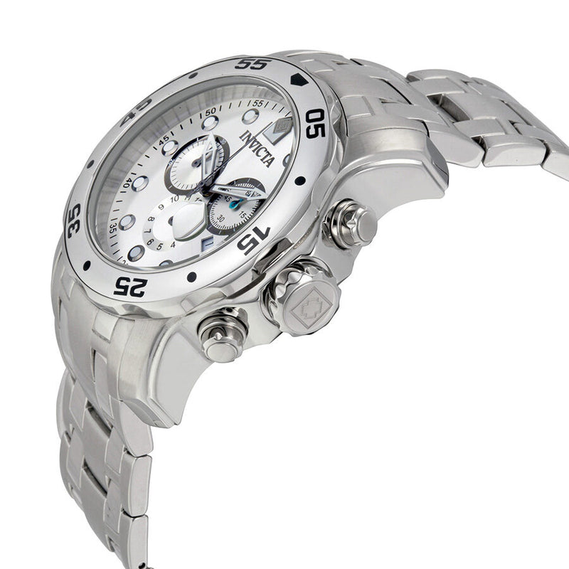 Invicta Pro Diver Chronograph Silver Dial Stainless Steel Men's Watch #0071 - Watches of America #2