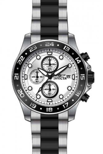 Invicta Pro Diver Chronograph Silver Dial Two-tone Men's Watch #15209 - Watches of America