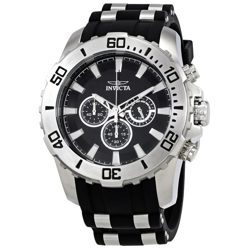 Invicta Pro Diver GMT Chronograph Black Dial Men's Watch #22555 - Watches of America