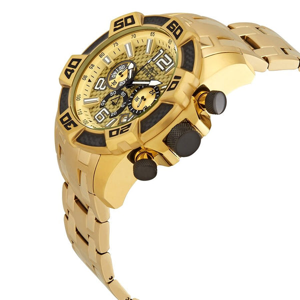 Invicta Pro Diver Gold Dial Chronograph Men's Watch #25854 - Watches of America #2