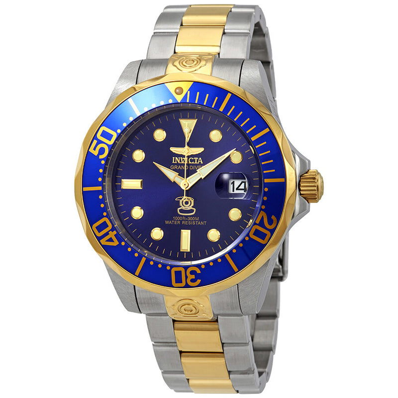 Invicta Pro Diver Grand Diver Automatic Blue Dial Men's Watch #3049 - Watches of America