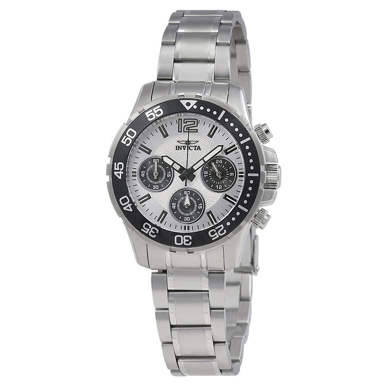 Invicta Pro Diver Lady Chronograph Silver Dial Ladies Watch #25746 - Watches of America