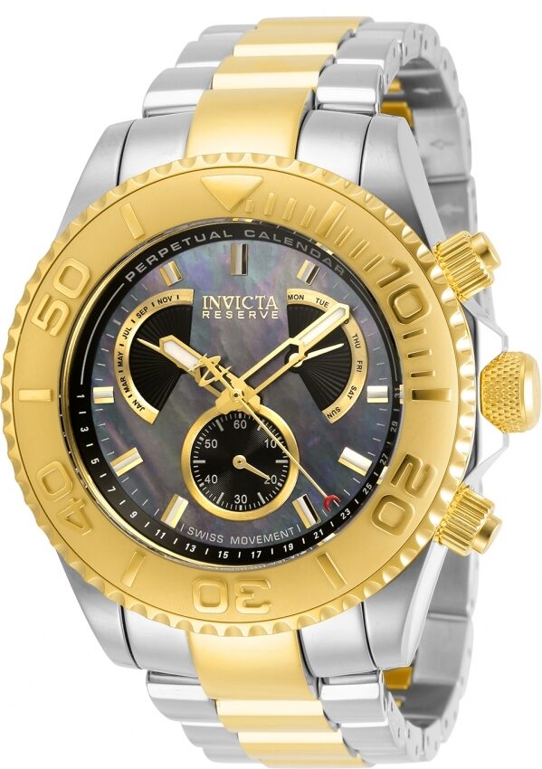 Invicta Pro Diver Perpetual Chronograph Quartz Black Dial Men's Watch #29962 - Watches of America