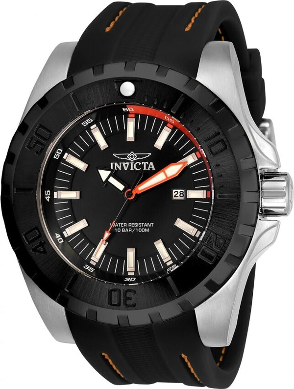 Invicta Pro Diver Quartz Black Dial Men's Watch #30762 - Watches of America