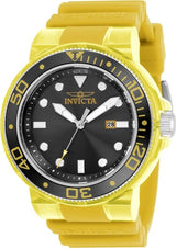 Invicta Pro Diver Quartz Black Dial Yellow Silicone Men's Watch #32328 - Watches of America