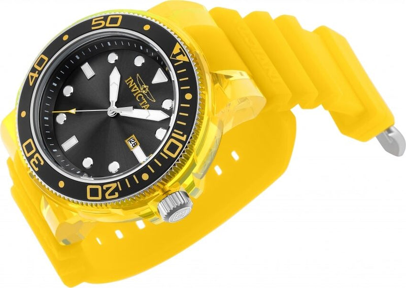 Invicta Pro Diver Quartz Black Dial Yellow Silicone Men's Watch #32328 - Watches of America #2